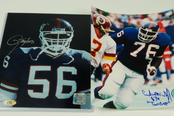 New York Giants Lot of 24 Autographed 8x10 Photos